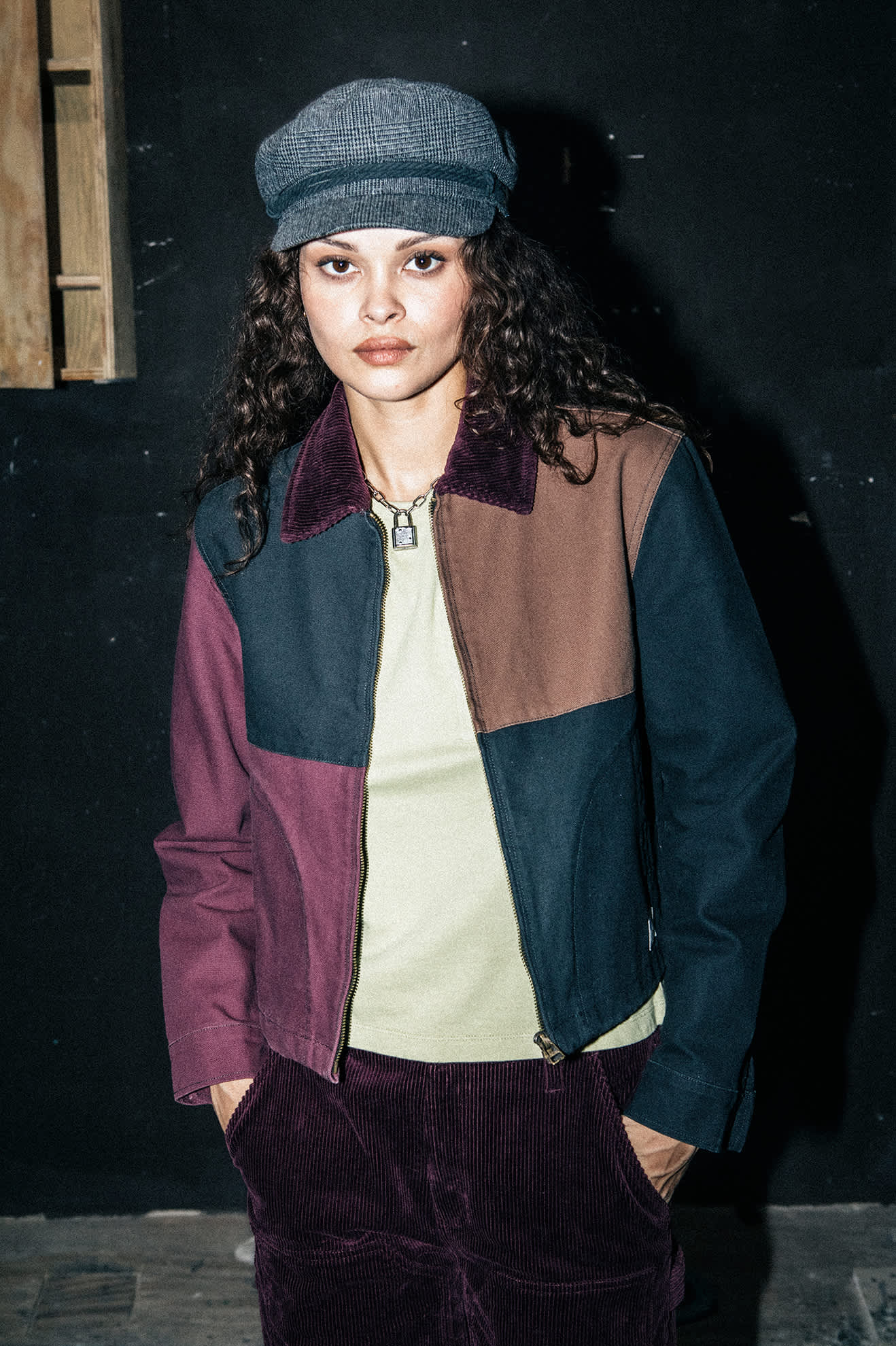 Mechanic Women's Garage Jacket - Port/Black/Pinecone Brown